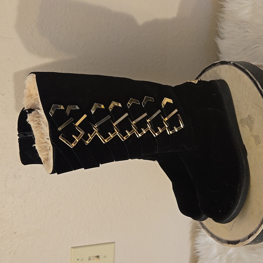 Sheikh Black Suede Urban Boots